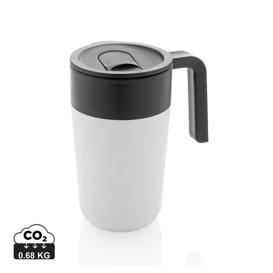 GRS Recycled PP and SS mug with handle - Custom Wood Designs