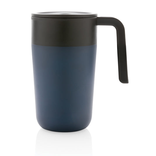 GRS Recycled PP and SS mug with handle - Custom Wood Designs