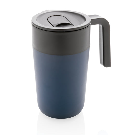 GRS Recycled PP and SS mug with handle - Custom Wood Designs
