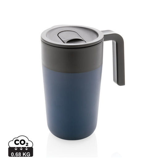 GRS Recycled PP and SS mug with handle - Custom Wood Designs