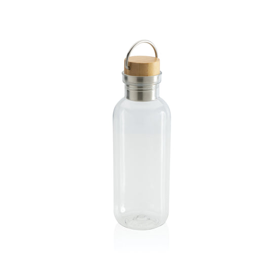 RCS RPET bottle with bamboo lid and handle - Custom Wood Designs