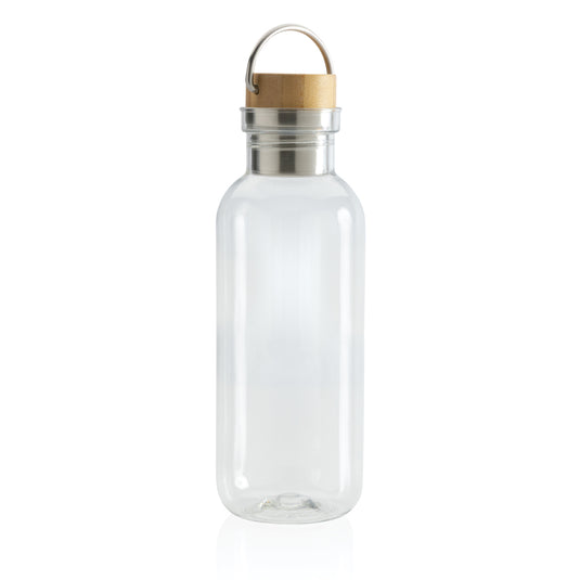 RCS RPET bottle with bamboo lid and handle - Custom Wood Designs