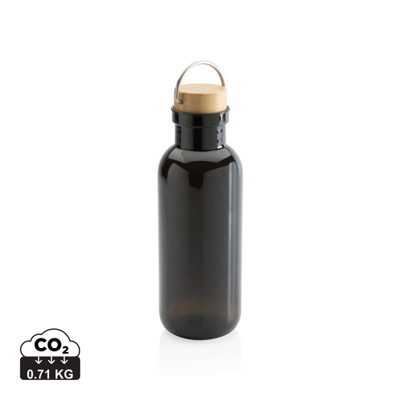 Load image into Gallery viewer, RCS RPET bottle with bamboo lid and handle - Custom Wood Designs
