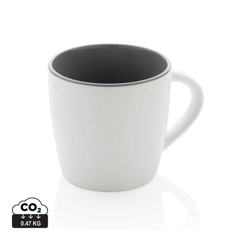 Load image into Gallery viewer, Ceramic mug with coloured inner 300ml - Custom Wood Designs
