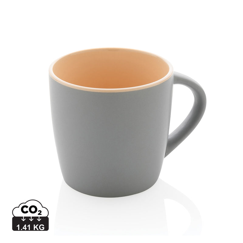 Load image into Gallery viewer, Ceramic mug with coloured inner 300ml - Custom Wood Designs
