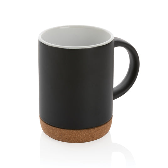 Ceramic mug with cork base 280ml - Custom Wood Designs
