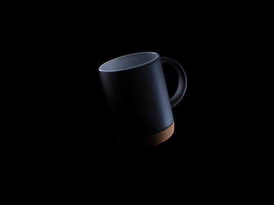 Ceramic mug with cork base 280ml - Custom Wood Designs