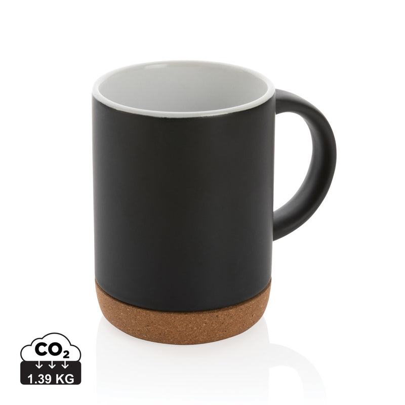 Load image into Gallery viewer, Ceramic mug with cork base 280ml - Custom Wood Designs
