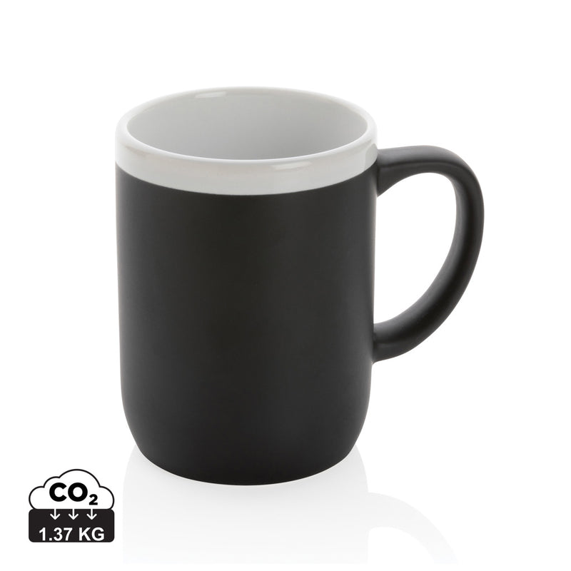 Load image into Gallery viewer, Ceramic mug with white rim 300ml - Custom Wood Designs
