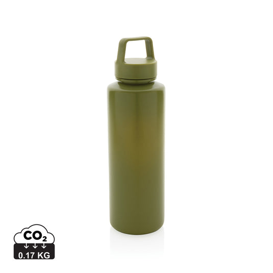 RCS certified recycled PP water bottle with handle - Custom Wood Designs