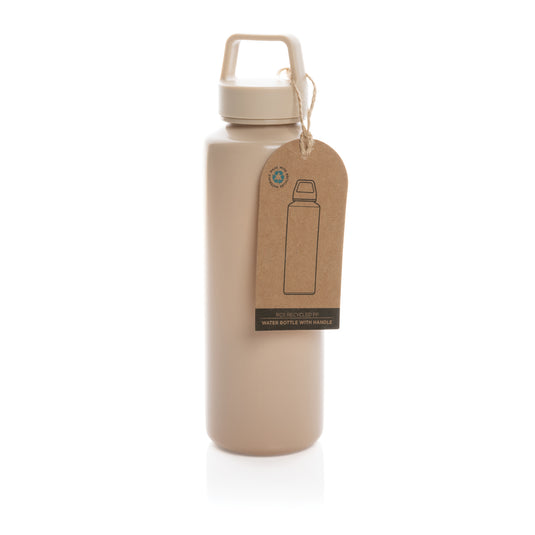 RCS certified recycled PP water bottle with handle - Custom Wood Designs