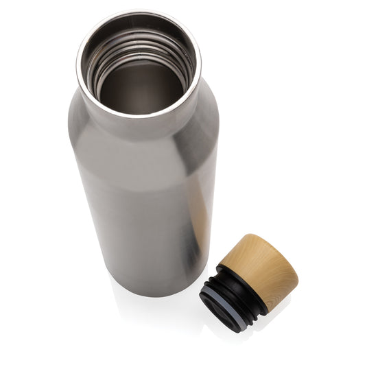 Gaia RCS certified recycled stainless steel vacuum bottle - Custom Wood Designs
