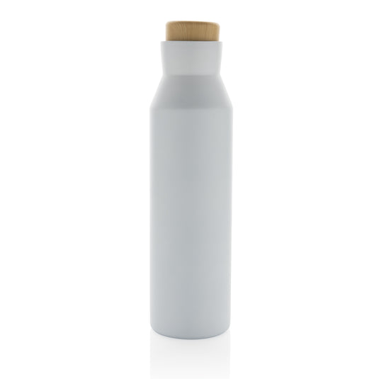Gaia RCS certified recycled stainless steel vacuum bottle - Custom Wood Designs