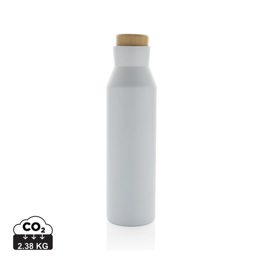 Gaia RCS certified recycled stainless steel vacuum bottle - Custom Wood Designs