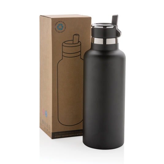 Hydro RCS recycled stainless steel vacuum bottle with spout - Custom Wood Designs