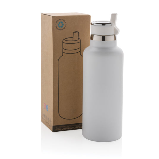 Hydro RCS recycled stainless steel vacuum bottle with spout - Custom Wood Designs