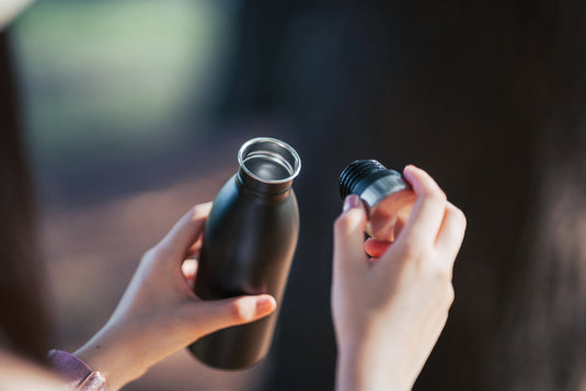 RCS Recycled stainless steel deluxe water bottle - Custom Wood Designs