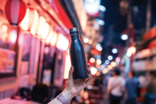 RCS Recycled stainless steel deluxe water bottle - Custom Wood Designs