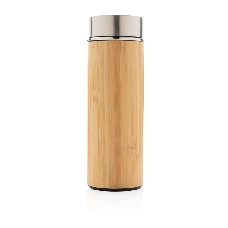 Load image into Gallery viewer, Leak proof bamboo vacuum bottle - Custom Wood Designs
