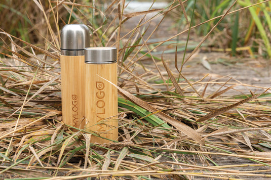 Leak proof bamboo vacuum bottle - Custom Wood Designs