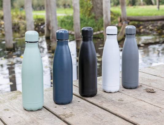 Solid colour vacuum stainless steel bottle 500 ml - Custom Wood Designs