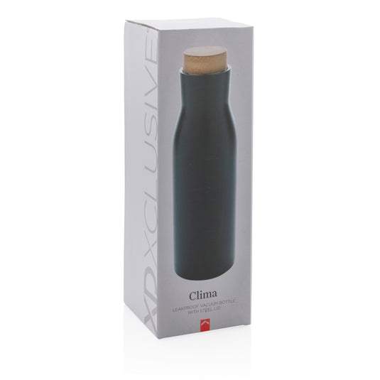 Clima leakproof vacuum bottle with steel lid - Custom Wood Designs