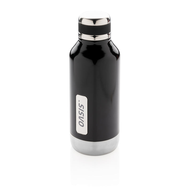Load image into Gallery viewer, Leak proof vacuum bottle with logo plate - Custom Wood Designs
