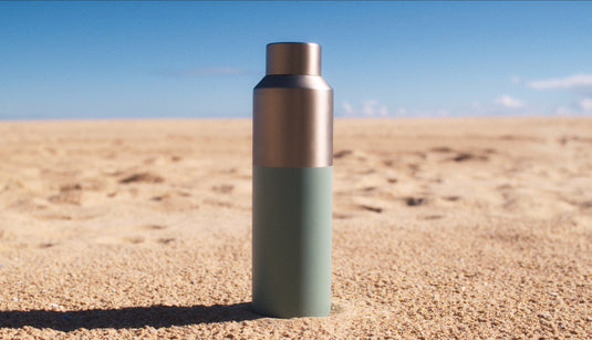 Fluid RCS certified recycled steel water bottle 600ml - Custom Wood Designs