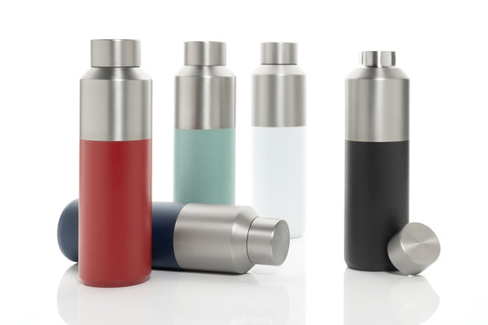 Fluid RCS certified recycled steel water bottle 600ml - Custom Wood Designs