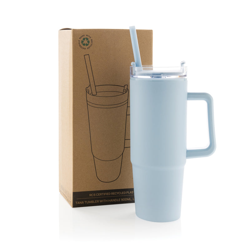 Load image into Gallery viewer, Tana RCS plastic tumbler with handle 900ml - Custom Wood Designs
