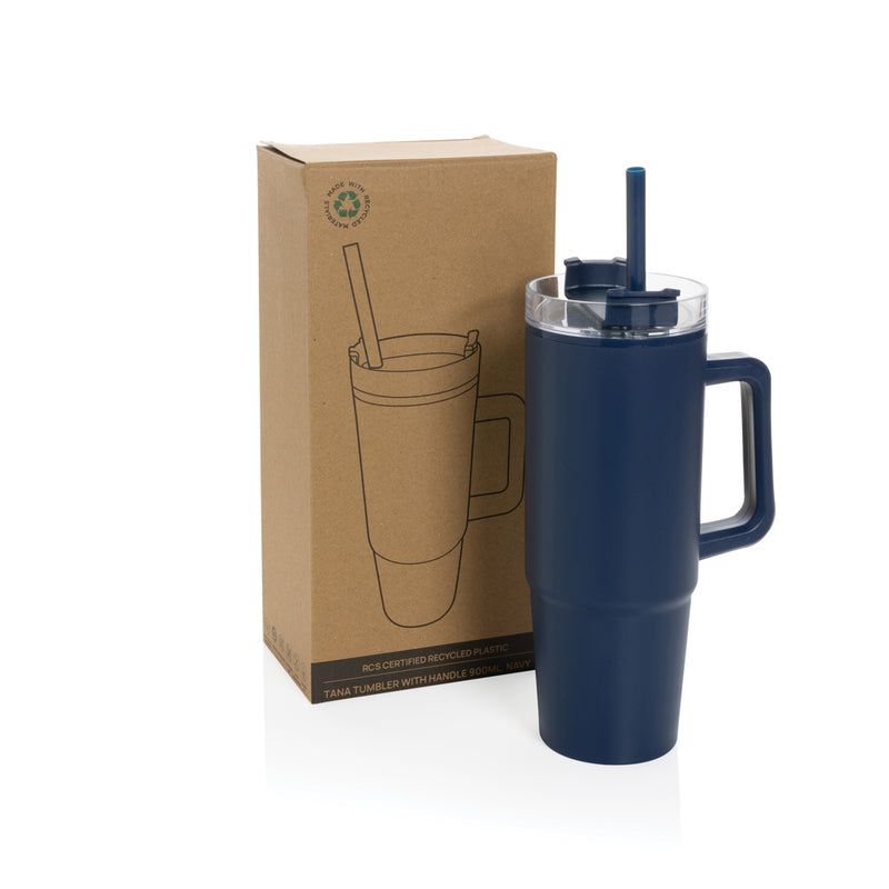 Load image into Gallery viewer, Tana RCS plastic tumbler with handle 900ml - Custom Wood Designs
