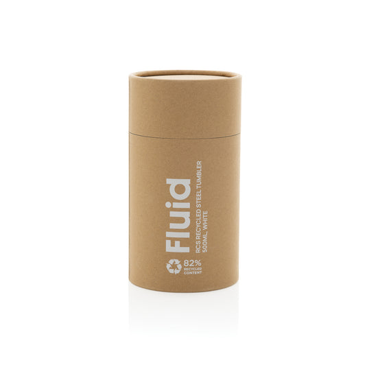 Fluid RCS certified recycled steel tumbler 500ml - Custom Wood Designs