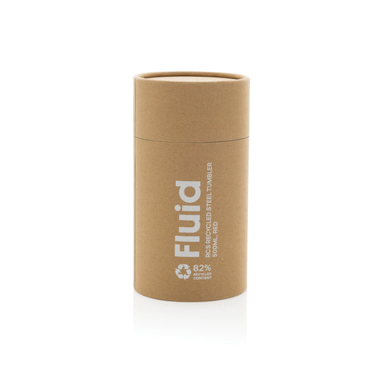 Fluid RCS certified recycled steel tumbler 500ml - Custom Wood Designs