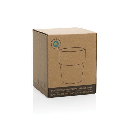 Clark RCS double wall coffee cup 300ML - Custom Wood Designs