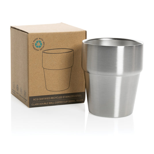 Clark RCS double wall coffee cup 300ML - Custom Wood Designs