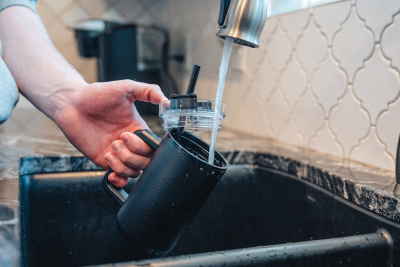 Load image into Gallery viewer, Cube RCS certified recycled steel mug 800ml - Custom Wood Designs
