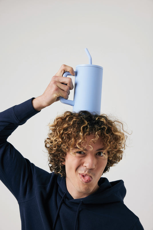 Cube RCS certified recycled steel mug 800ml - Custom Wood Designs