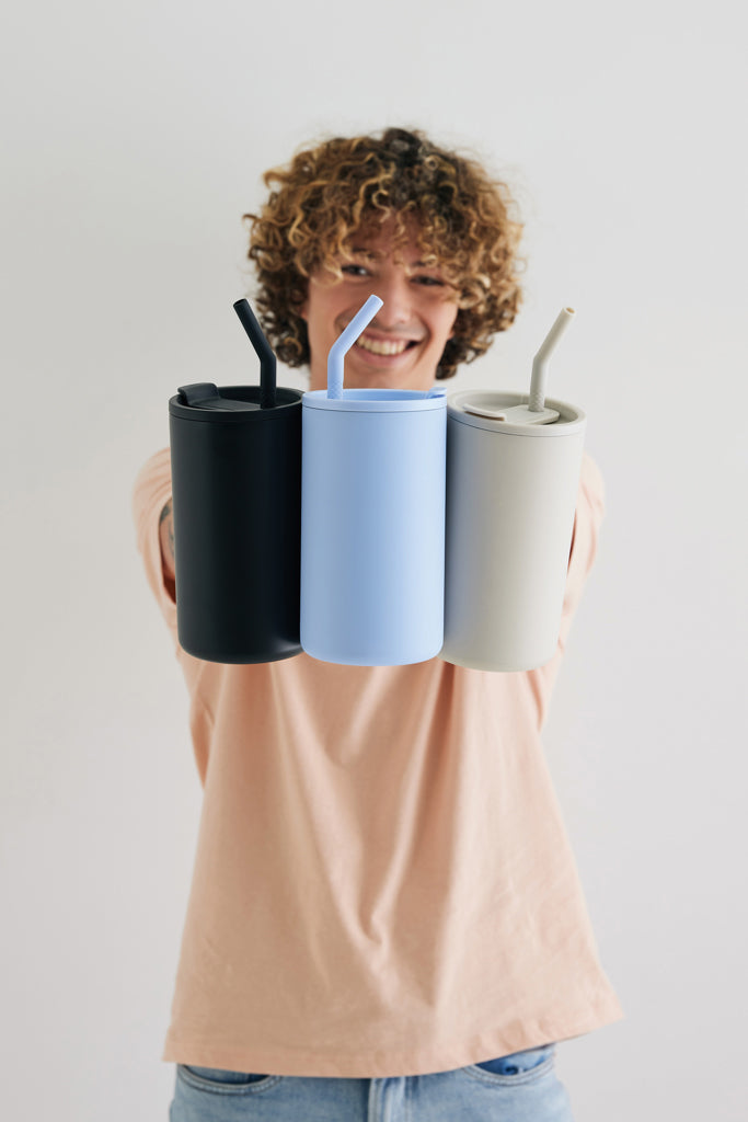 Load image into Gallery viewer, Cube RCS certified recycled steel mug 800ml - Custom Wood Designs
