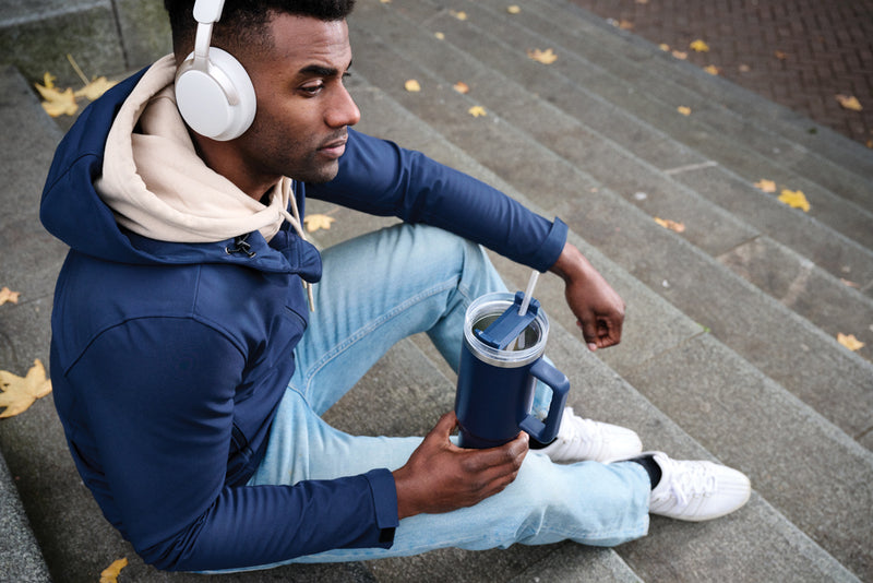 Load image into Gallery viewer, Peakflow RCS recycled steel tumbler 1200ML - Custom Wood Designs
