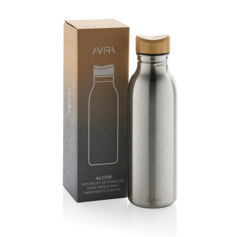 Load image into Gallery viewer, Avira Alcor RCS Re-steel single wall water bottle 600 ML - Custom Wood Designs
