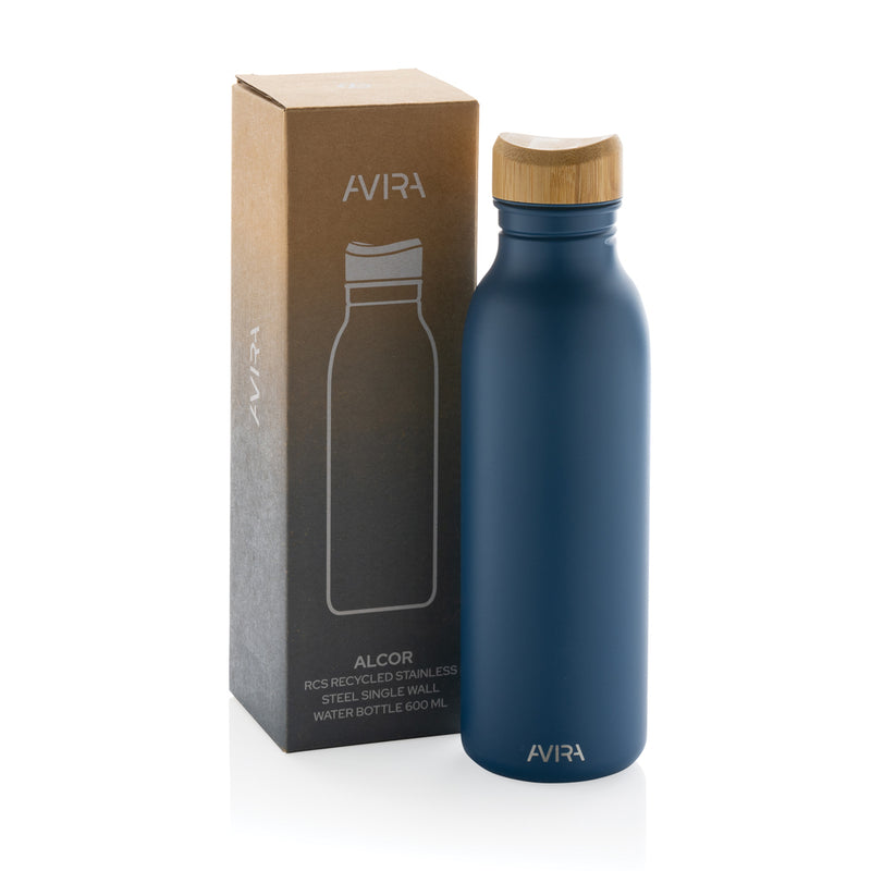 Load image into Gallery viewer, Avira Alcor RCS Re-steel single wall water bottle 600 ML - Custom Wood Designs

