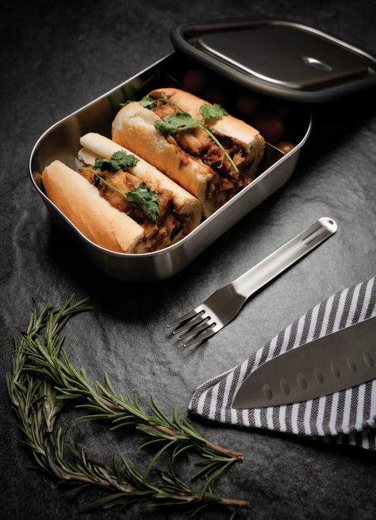 Black+Blum Stainless Steel Lunch Box Large - Custom Wood Designs