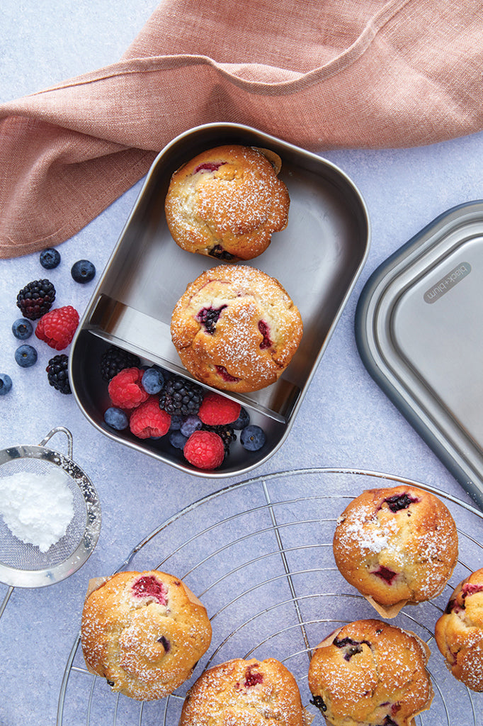 Load image into Gallery viewer, Black+Blum Stainless Steel Lunch Box Large - Custom Wood Designs
