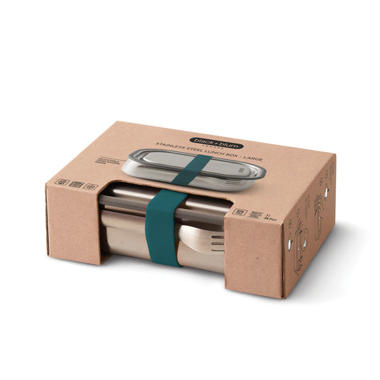 Black+Blum Stainless Steel Lunch Box Large - Custom Wood Designs