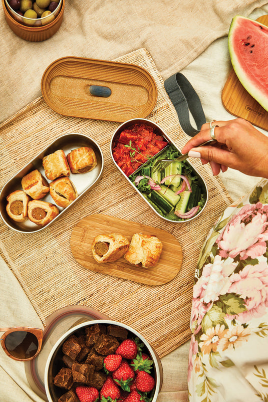 Stainless Steel Double Bento Box-Home & Living