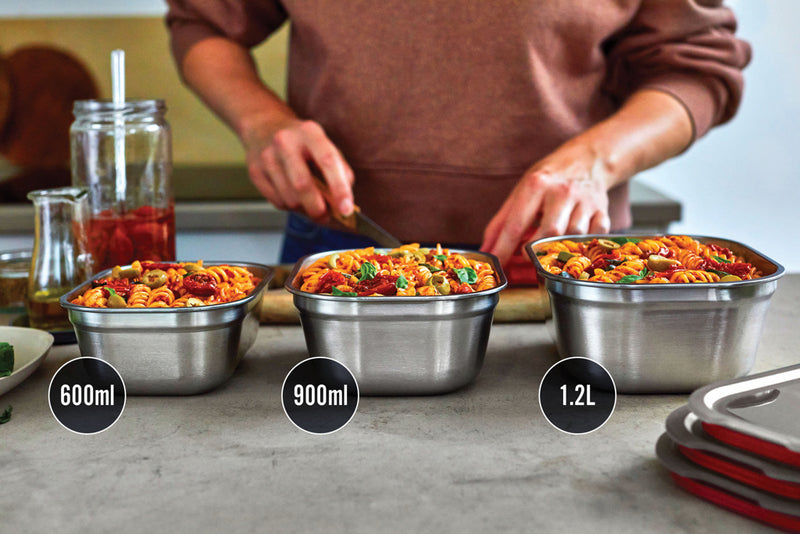 Load image into Gallery viewer, Mealprep Box 3pcs Set Small, Medium, Large - Custom Wood Designs Mealprep Box 3pcs Set Small, Medium, Large made from [material] –  [use_case] | Custom Wood Designs
