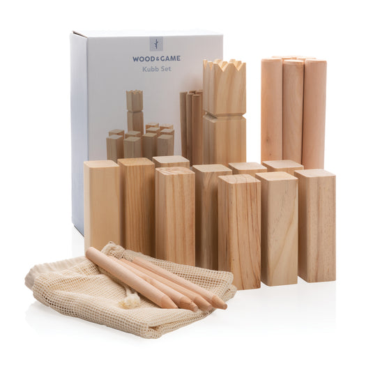 Wooden kubb set - Custom Wood Designs