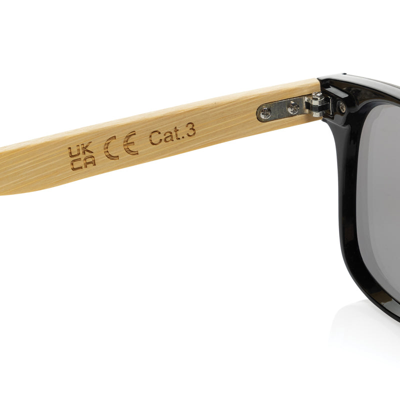 Load image into Gallery viewer, Prism RCS recycled plastic sunglasses with bamboo frame - Custom Wood Designs
