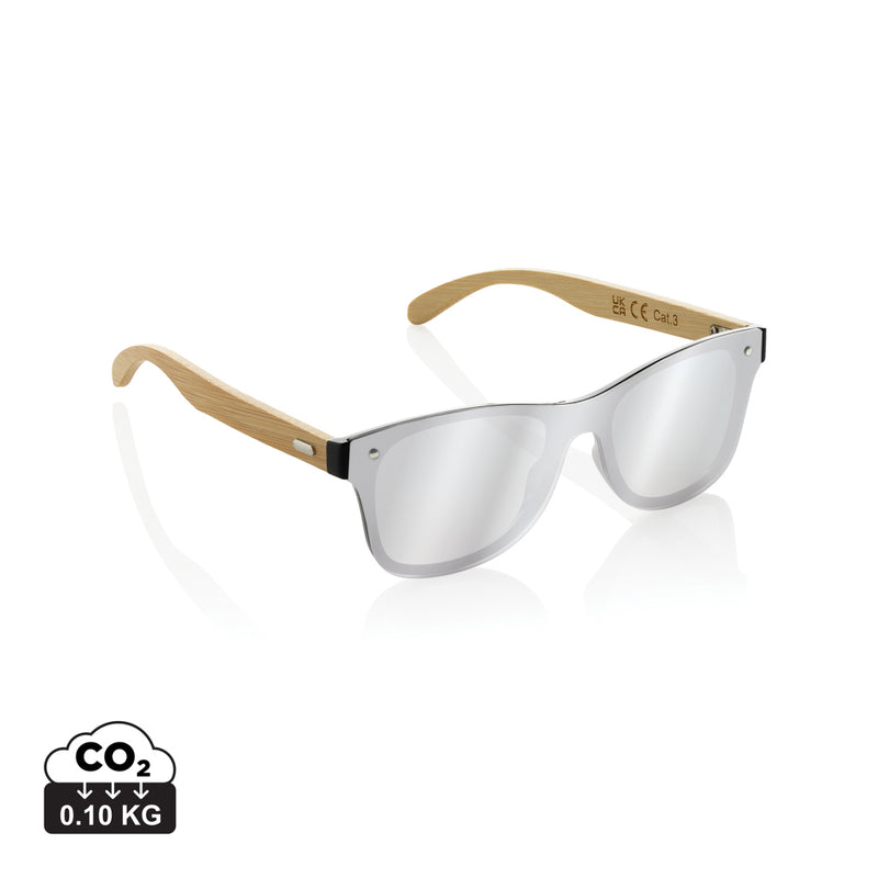 Load image into Gallery viewer, Prism RCS recycled plastic sunglasses with bamboo frame - Custom Wood Designs
