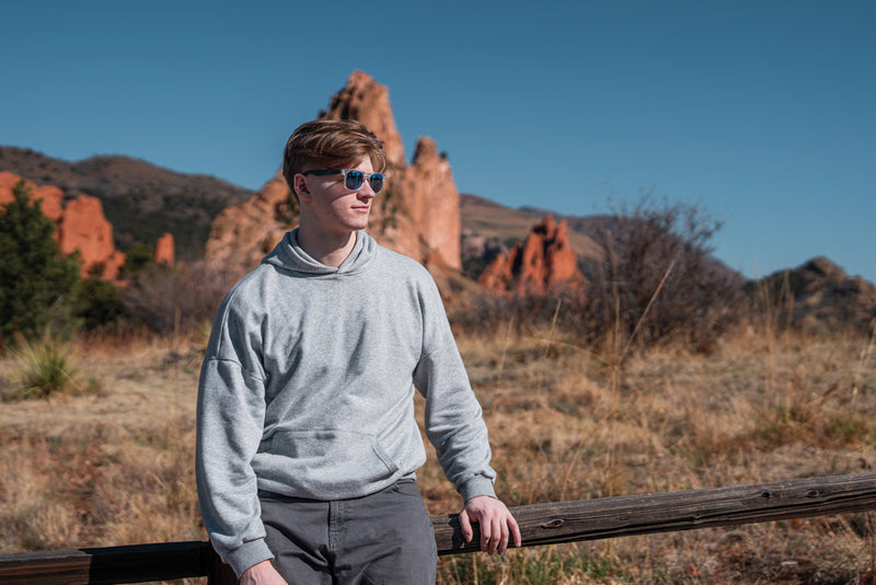 Load image into Gallery viewer, Gleam RCS recycled PC mirror lens sunglasses - Custom Wood Designs
